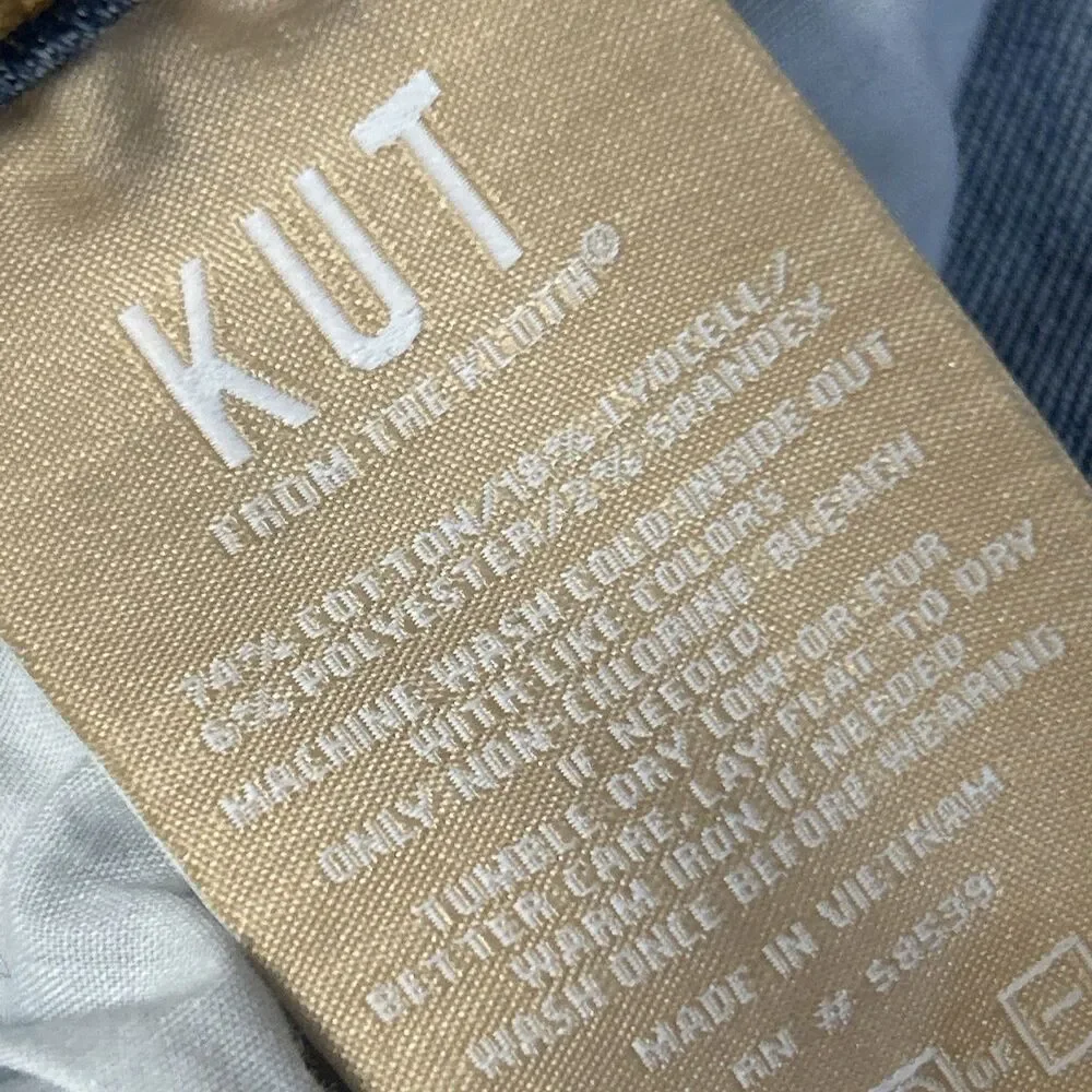Kut from the Kloth Kelsey Ankle Flare Jeans Women’s 10 Medium Wash Stretch